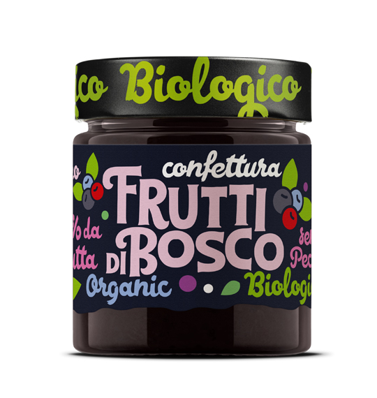 Confettura Extra Frutti Di Bosco BIO 270g SERVADEI T01, Buonappetito