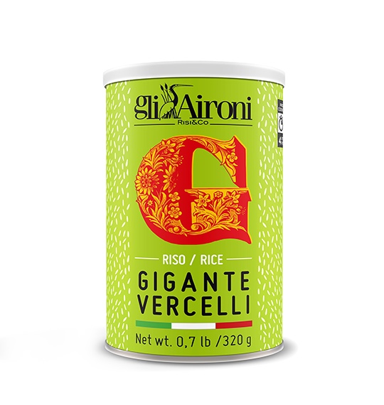 Riso Gigante Vercelli In Latta 320g GLI AIRONI T01, Buonappetito