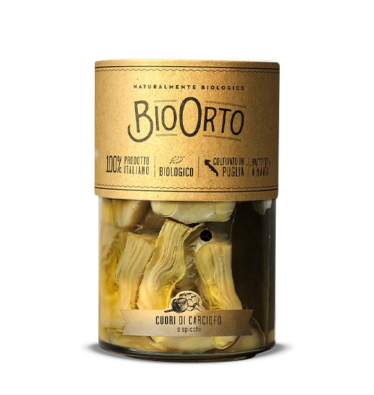 Cuori Di Carciofi BIO Sott Olio 350g BIO ORTO T01, Buonappetito