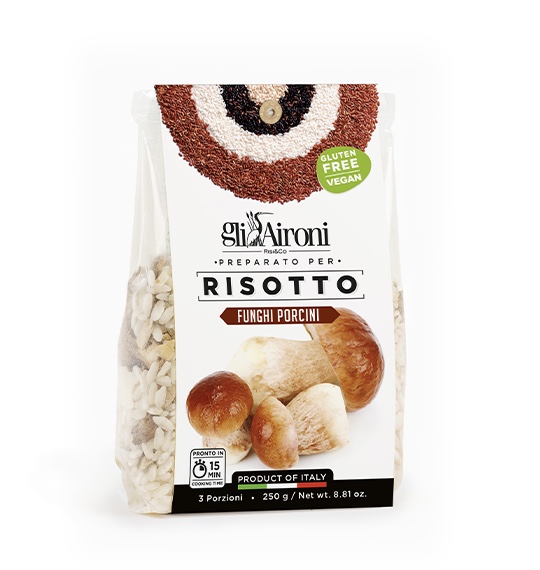 Risotto Ai Funghi Porcini 250g GLI AIRONI T01, Buonappetito
